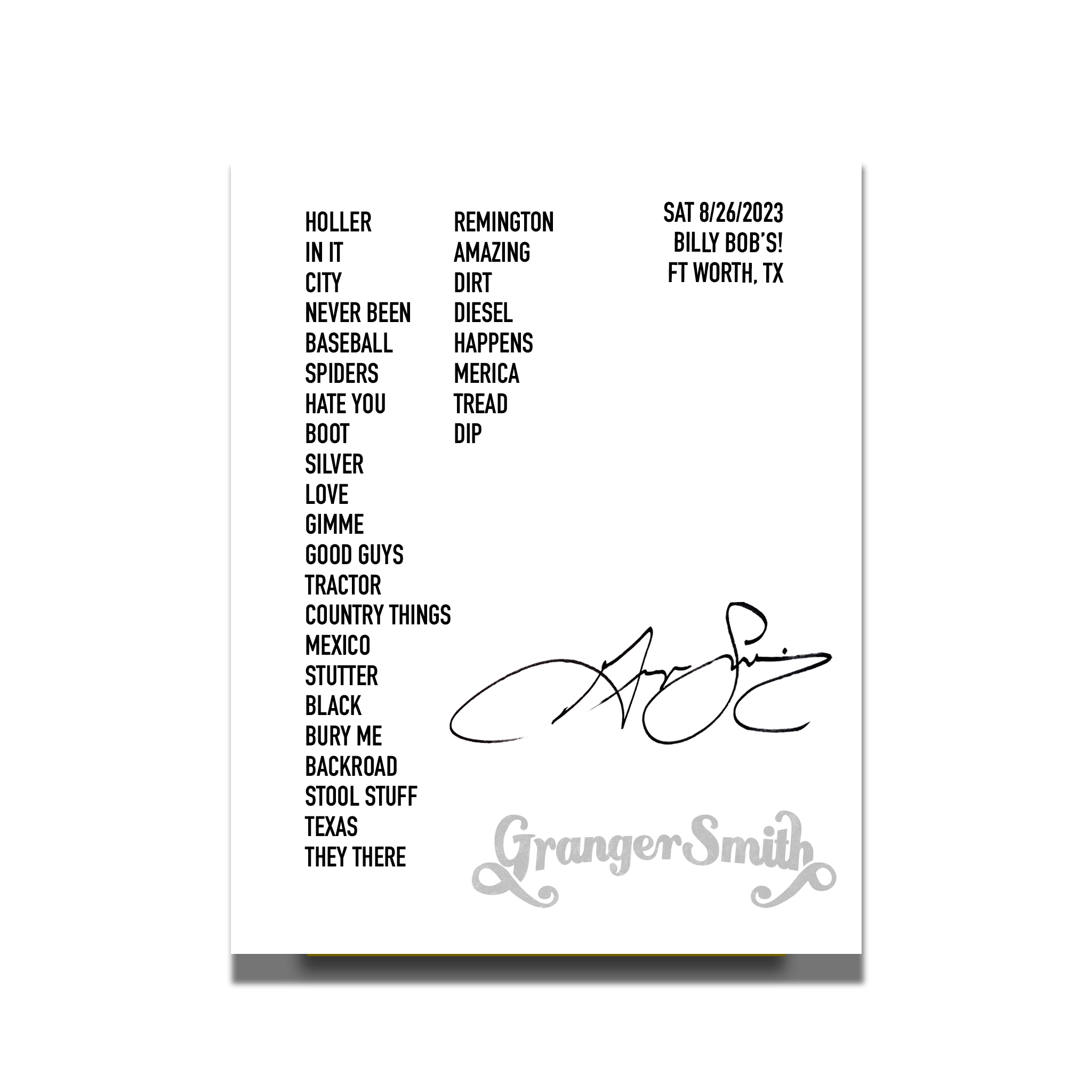 Autographed Farewell Tour Poster – Yee Yee Apparel