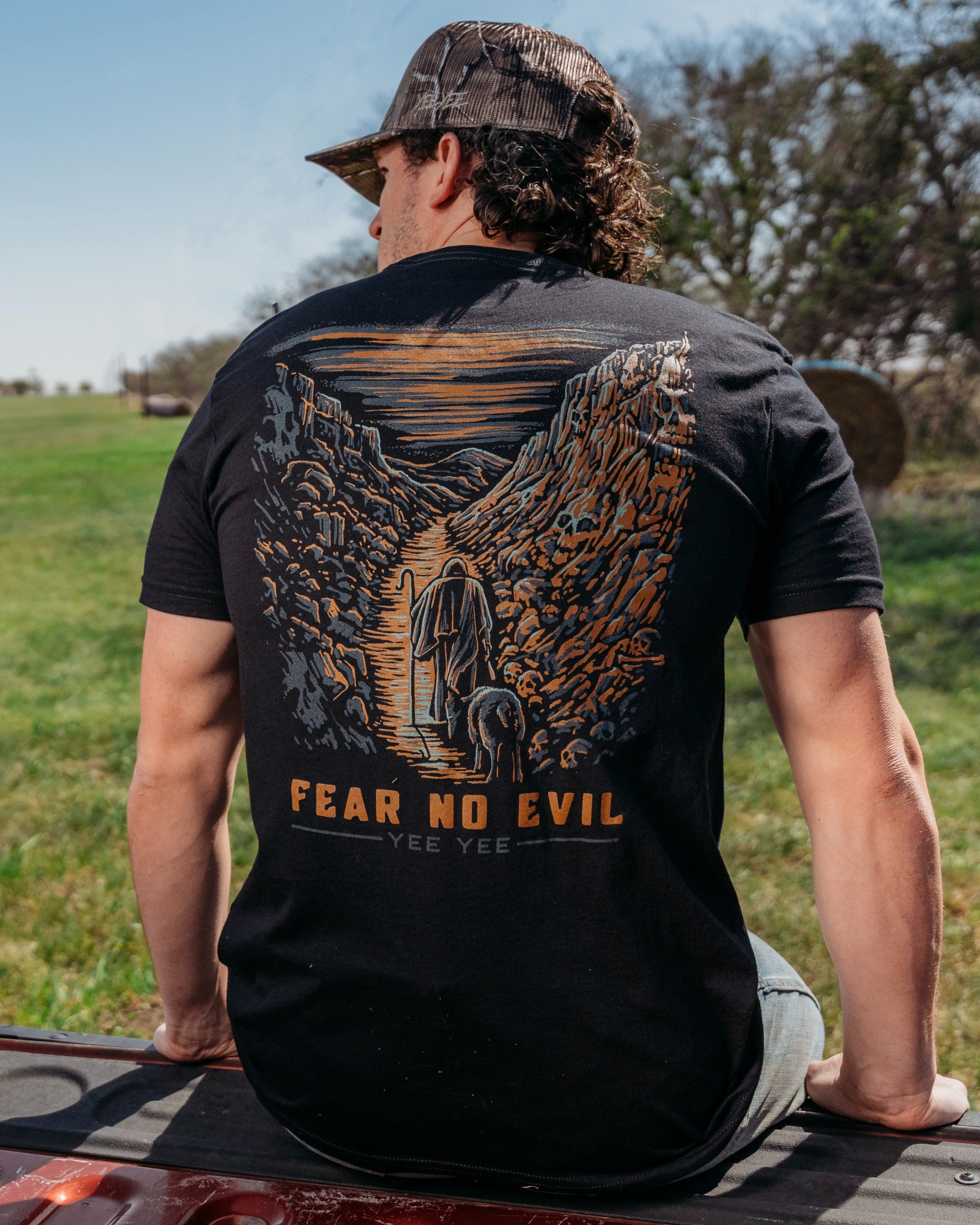 Camiseta Yee Yee Fear No Evil - Estampa Inspiracional Em Algodão