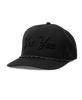 Black cap with 'Yee Yee' embroidery on a white background